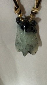 Carved Jade Pendant Necklace